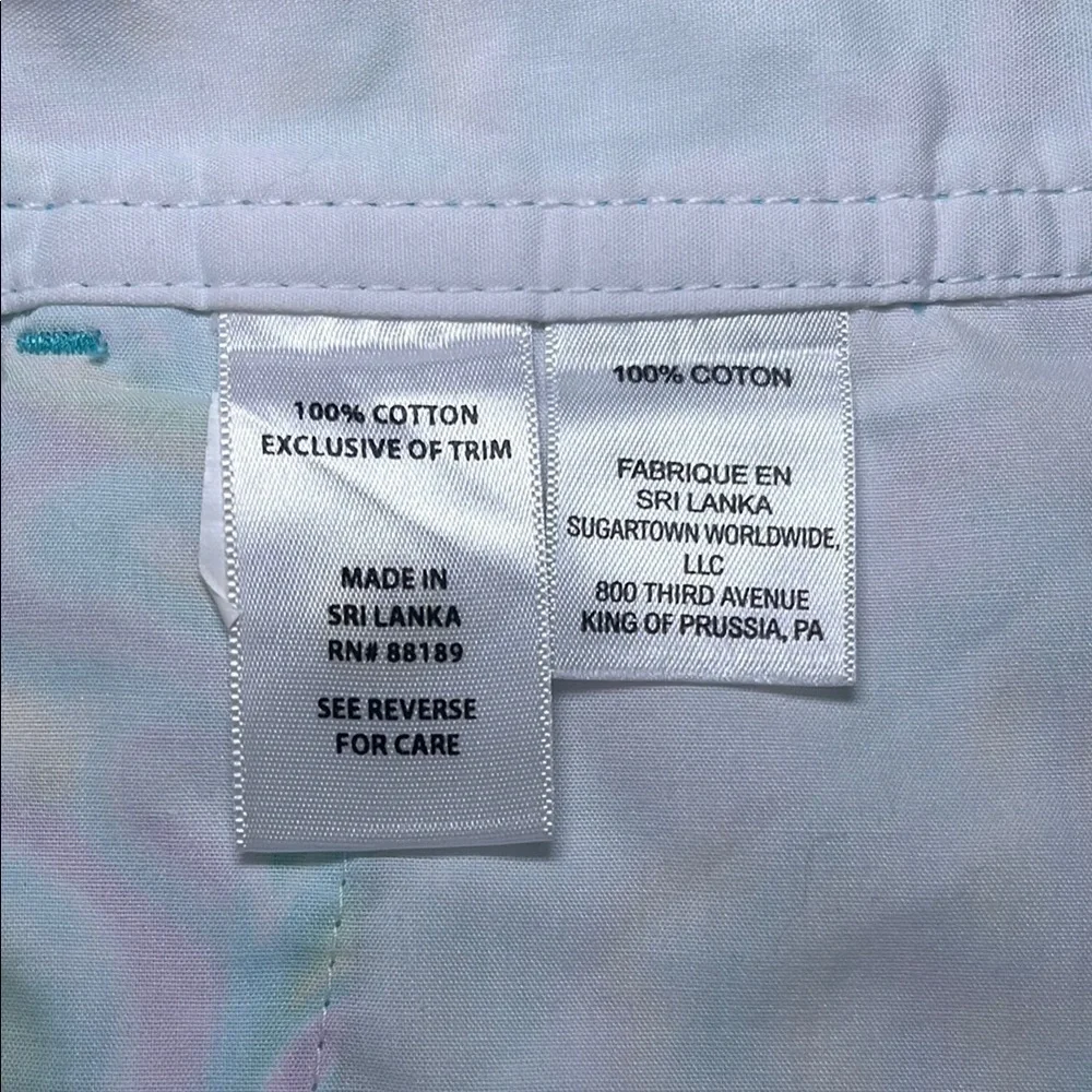 Lilly Pulitzer Buttercup Shorts Pink Teal Tropical Size 4